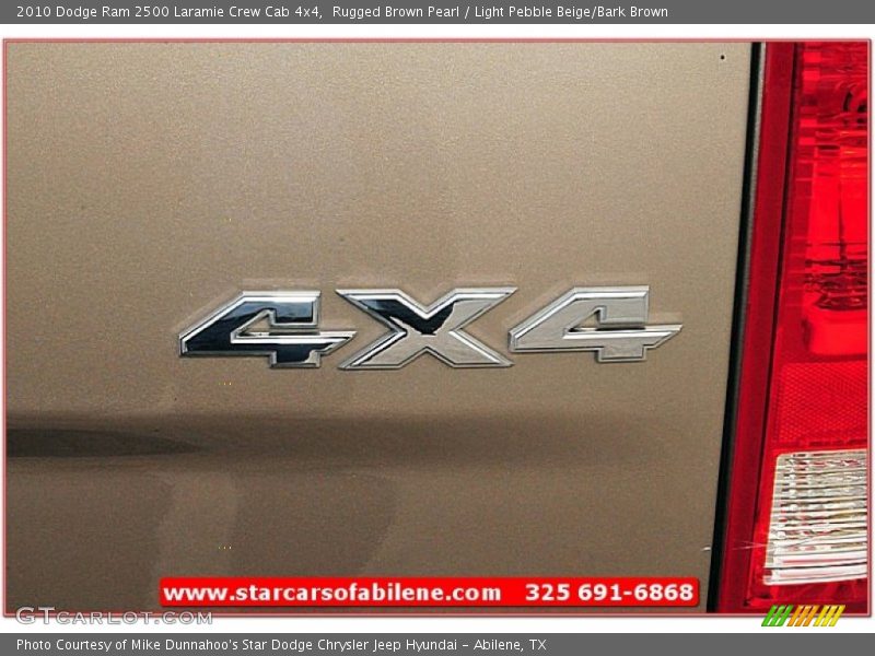 Rugged Brown Pearl / Light Pebble Beige/Bark Brown 2010 Dodge Ram 2500 Laramie Crew Cab 4x4