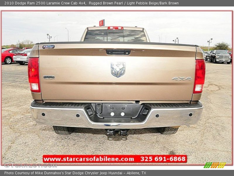 Rugged Brown Pearl / Light Pebble Beige/Bark Brown 2010 Dodge Ram 2500 Laramie Crew Cab 4x4