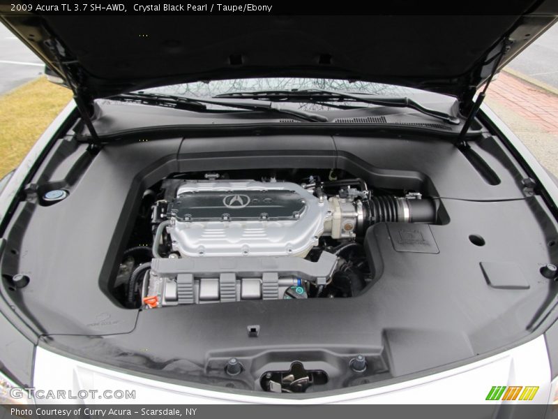 Crystal Black Pearl / Taupe/Ebony 2009 Acura TL 3.7 SH-AWD
