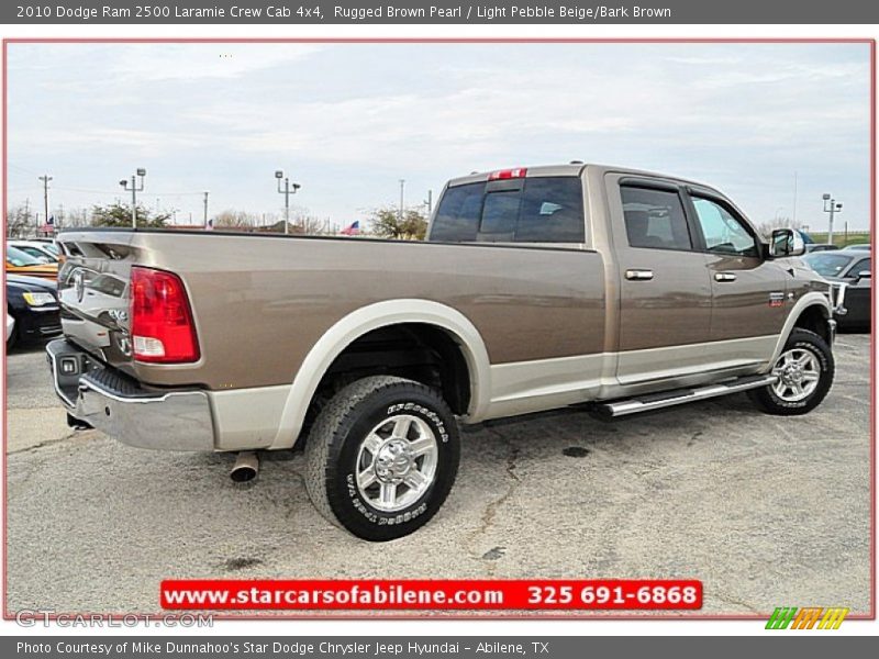 Rugged Brown Pearl / Light Pebble Beige/Bark Brown 2010 Dodge Ram 2500 Laramie Crew Cab 4x4