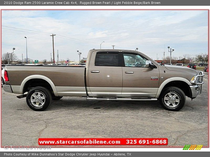 Rugged Brown Pearl / Light Pebble Beige/Bark Brown 2010 Dodge Ram 2500 Laramie Crew Cab 4x4