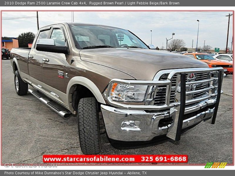 Rugged Brown Pearl / Light Pebble Beige/Bark Brown 2010 Dodge Ram 2500 Laramie Crew Cab 4x4