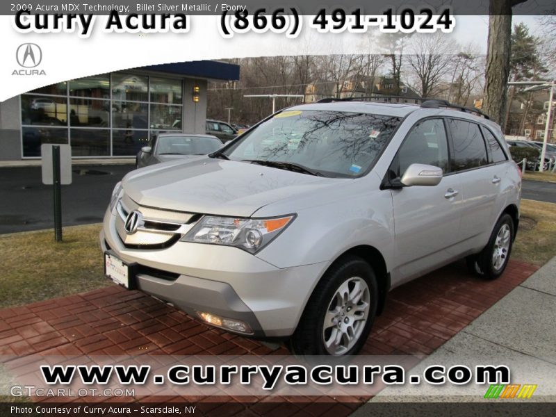 Billet Silver Metallic / Ebony 2009 Acura MDX Technology