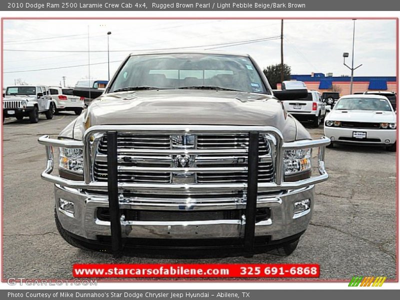 Rugged Brown Pearl / Light Pebble Beige/Bark Brown 2010 Dodge Ram 2500 Laramie Crew Cab 4x4