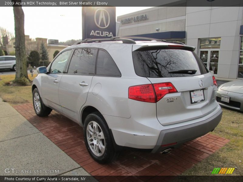 Billet Silver Metallic / Ebony 2009 Acura MDX Technology