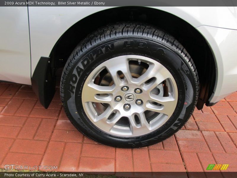 Billet Silver Metallic / Ebony 2009 Acura MDX Technology