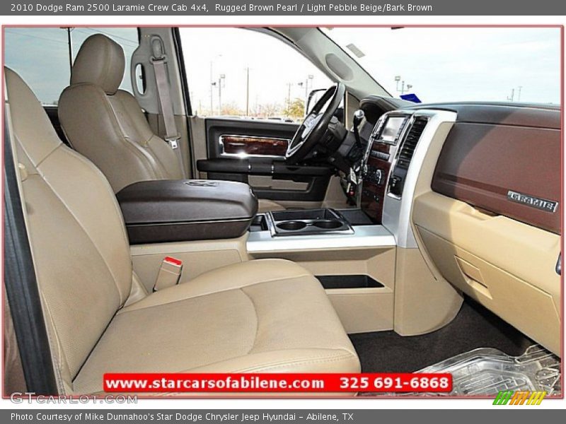 Rugged Brown Pearl / Light Pebble Beige/Bark Brown 2010 Dodge Ram 2500 Laramie Crew Cab 4x4