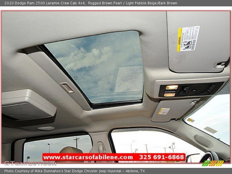 Rugged Brown Pearl / Light Pebble Beige/Bark Brown 2010 Dodge Ram 2500 Laramie Crew Cab 4x4