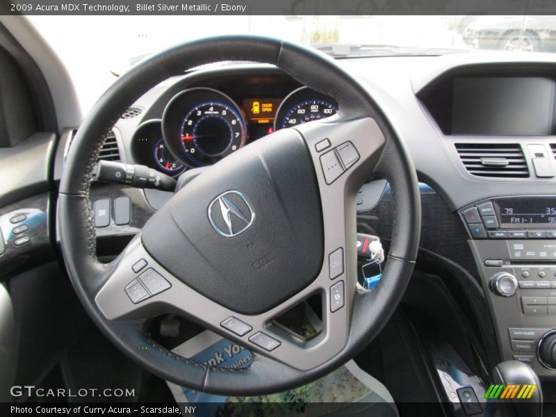 Billet Silver Metallic / Ebony 2009 Acura MDX Technology