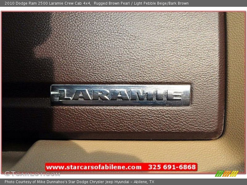 Rugged Brown Pearl / Light Pebble Beige/Bark Brown 2010 Dodge Ram 2500 Laramie Crew Cab 4x4