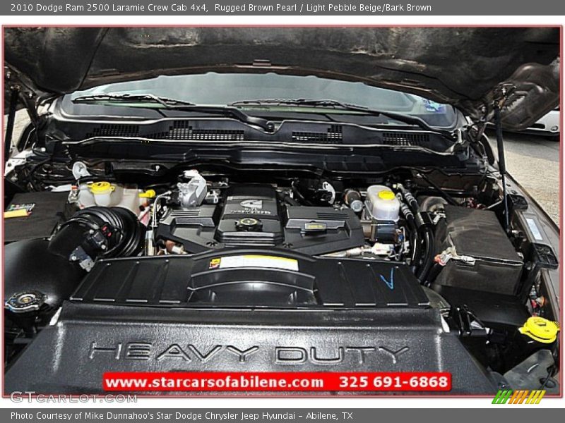 Rugged Brown Pearl / Light Pebble Beige/Bark Brown 2010 Dodge Ram 2500 Laramie Crew Cab 4x4