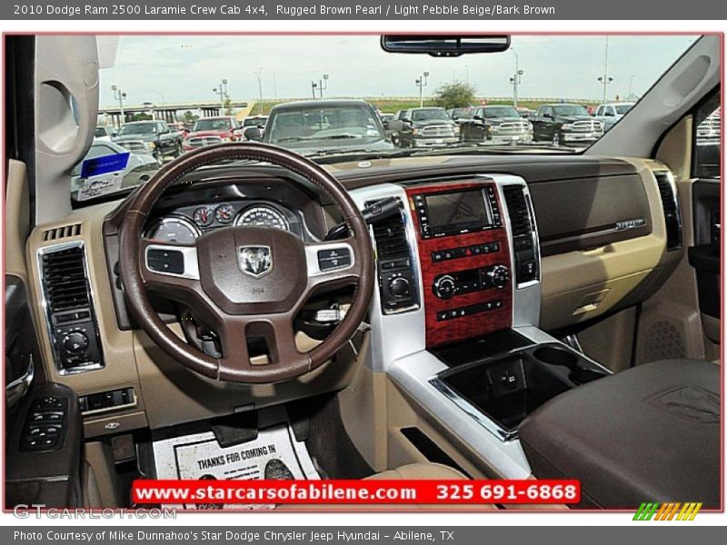 Rugged Brown Pearl / Light Pebble Beige/Bark Brown 2010 Dodge Ram 2500 Laramie Crew Cab 4x4