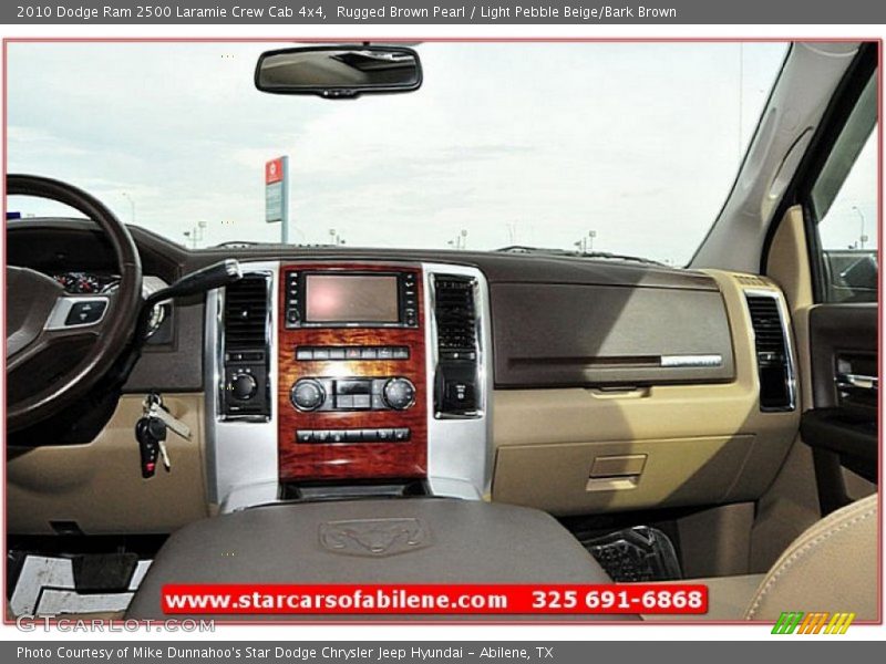 Rugged Brown Pearl / Light Pebble Beige/Bark Brown 2010 Dodge Ram 2500 Laramie Crew Cab 4x4