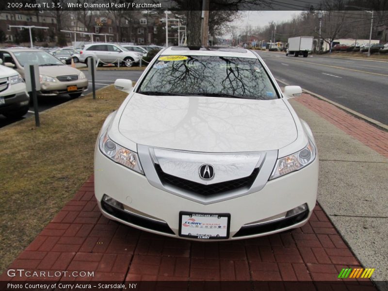 White Diamond Pearl / Parchment 2009 Acura TL 3.5