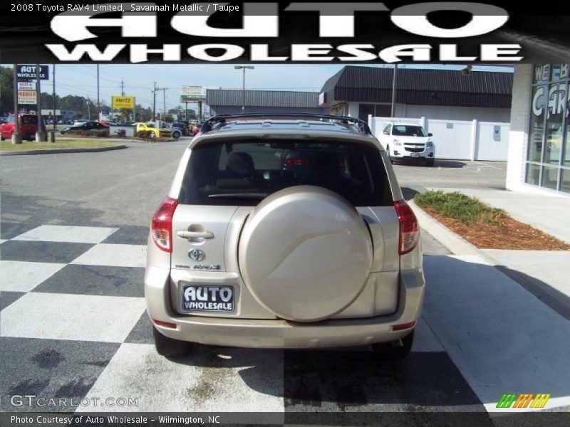 Savannah Metallic / Taupe 2008 Toyota RAV4 Limited