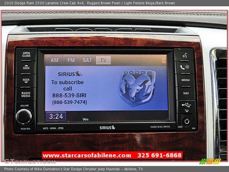 Rugged Brown Pearl / Light Pebble Beige/Bark Brown 2010 Dodge Ram 2500 Laramie Crew Cab 4x4