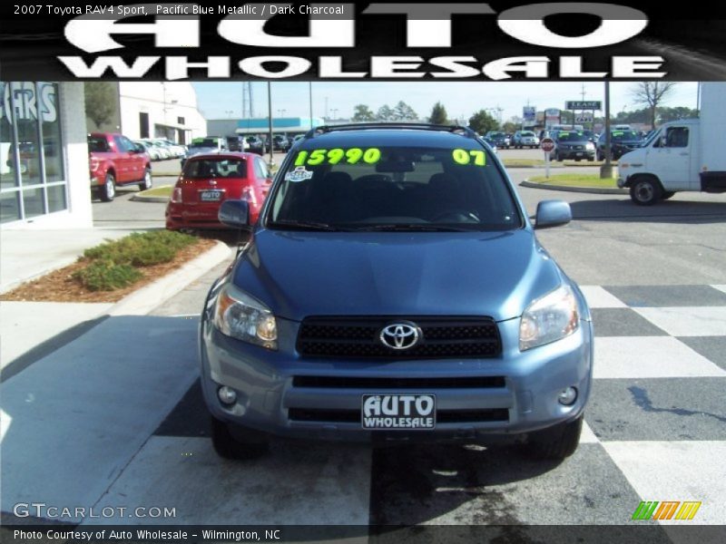 Pacific Blue Metallic / Dark Charcoal 2007 Toyota RAV4 Sport