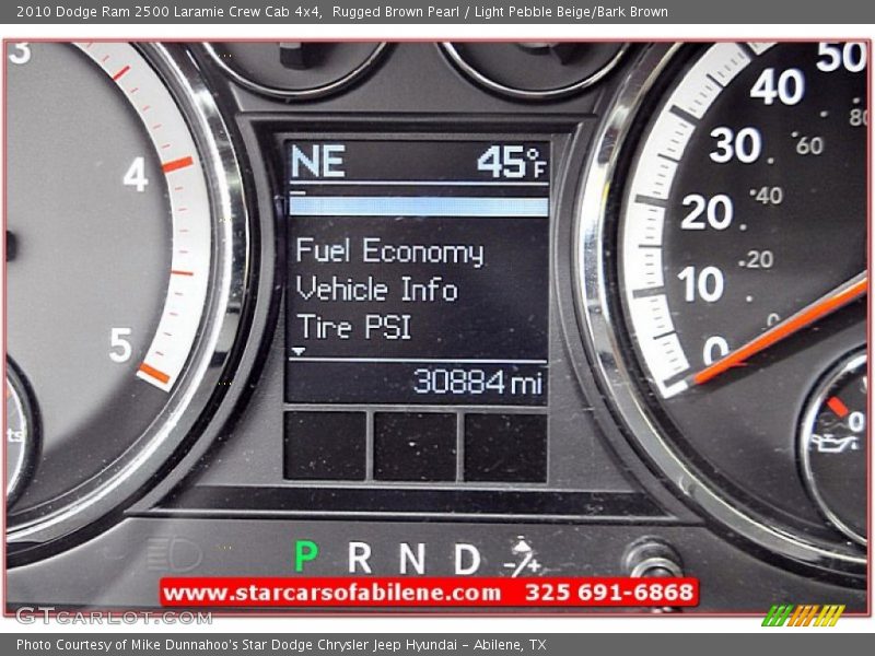 Rugged Brown Pearl / Light Pebble Beige/Bark Brown 2010 Dodge Ram 2500 Laramie Crew Cab 4x4