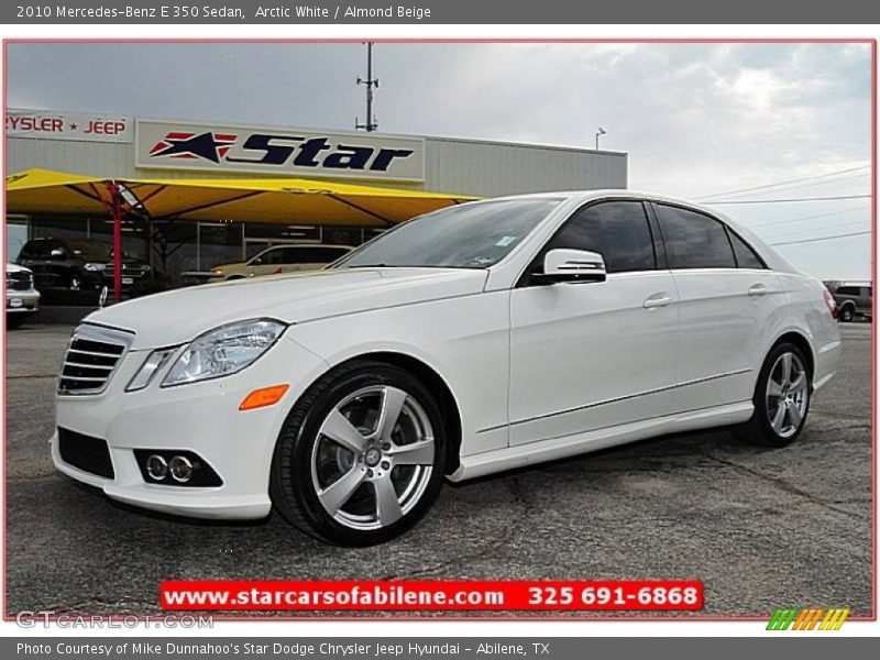 Arctic White / Almond Beige 2010 Mercedes-Benz E 350 Sedan