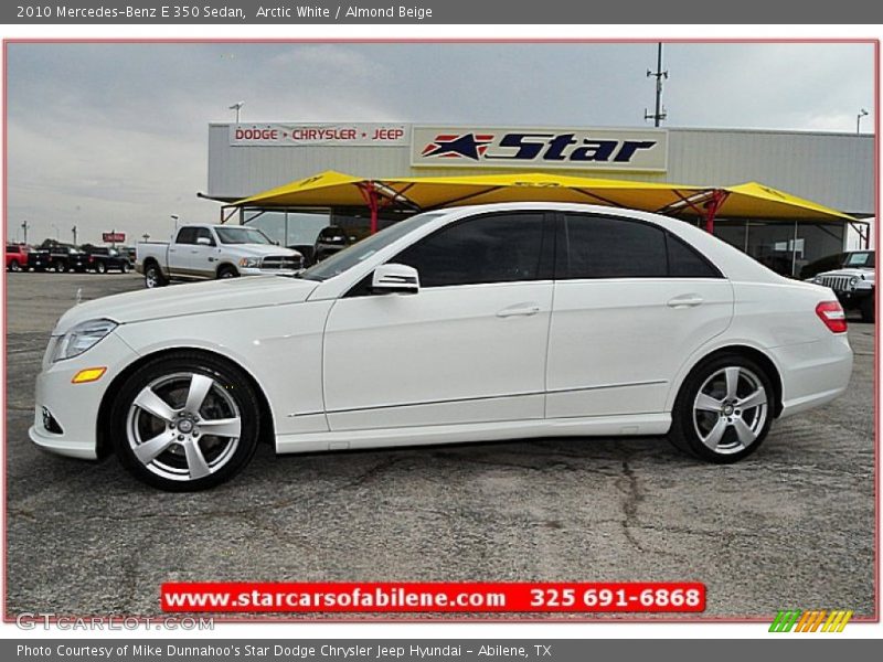 Arctic White / Almond Beige 2010 Mercedes-Benz E 350 Sedan