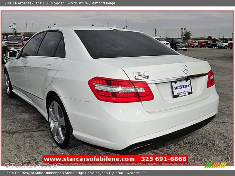 Arctic White / Almond Beige 2010 Mercedes-Benz E 350 Sedan