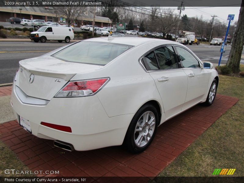 White Diamond Pearl / Parchment 2009 Acura TL 3.5