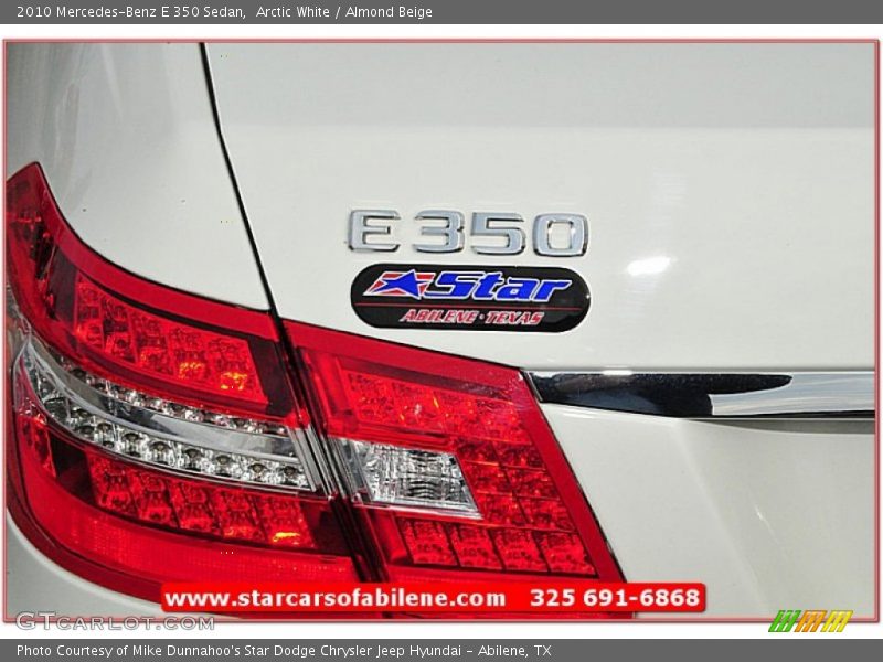 Arctic White / Almond Beige 2010 Mercedes-Benz E 350 Sedan