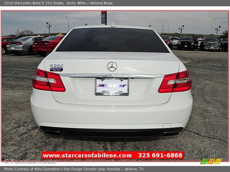 Arctic White / Almond Beige 2010 Mercedes-Benz E 350 Sedan
