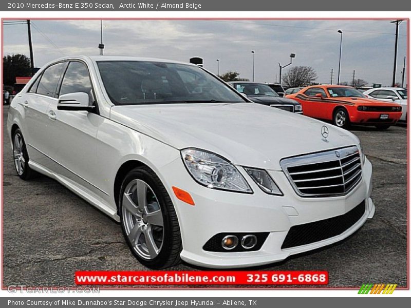 Arctic White / Almond Beige 2010 Mercedes-Benz E 350 Sedan