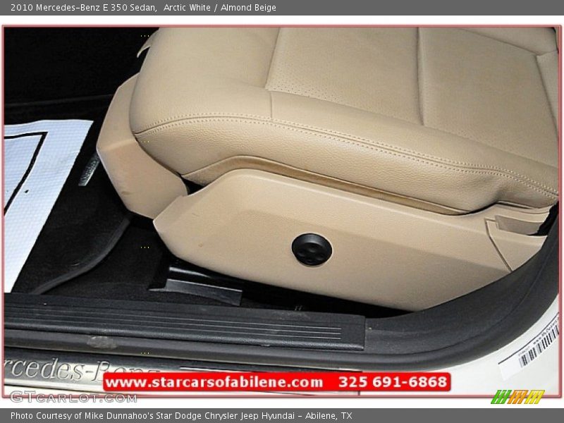 Arctic White / Almond Beige 2010 Mercedes-Benz E 350 Sedan