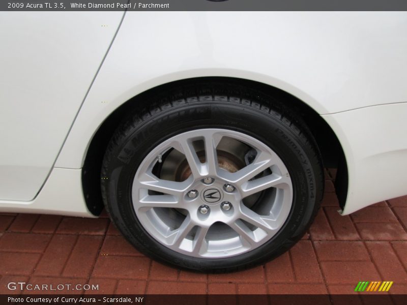 White Diamond Pearl / Parchment 2009 Acura TL 3.5