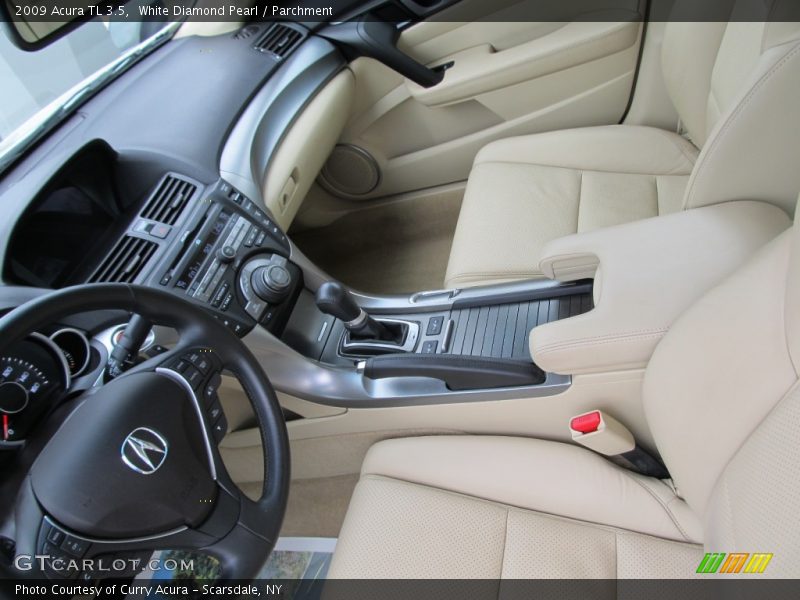 White Diamond Pearl / Parchment 2009 Acura TL 3.5