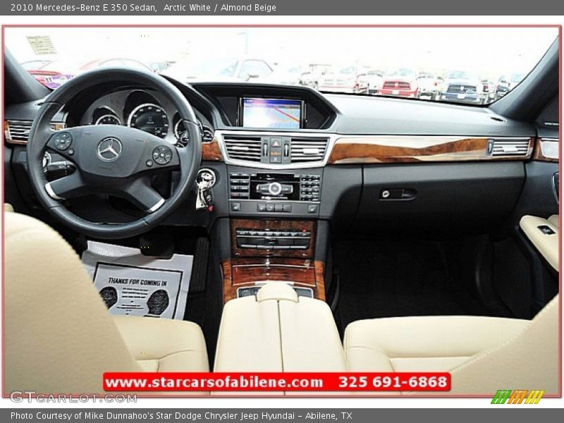 Arctic White / Almond Beige 2010 Mercedes-Benz E 350 Sedan