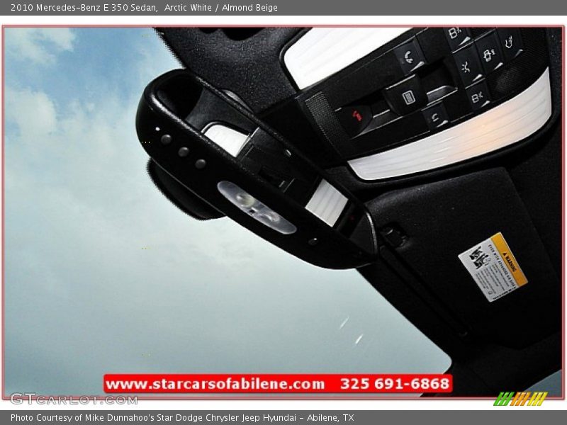 Arctic White / Almond Beige 2010 Mercedes-Benz E 350 Sedan
