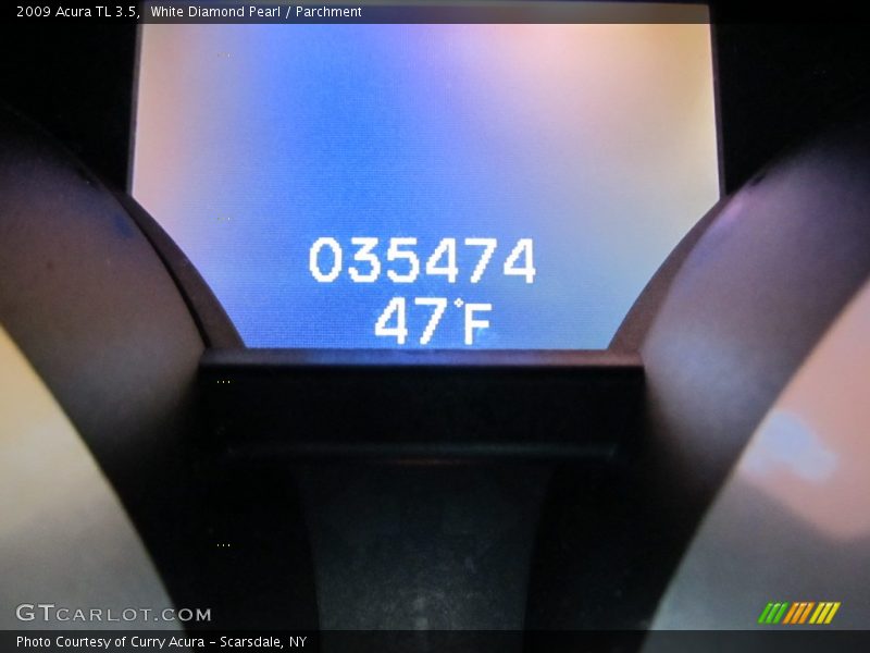 White Diamond Pearl / Parchment 2009 Acura TL 3.5