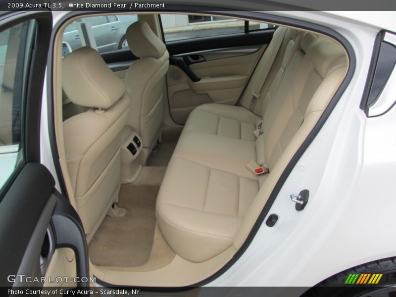 White Diamond Pearl / Parchment 2009 Acura TL 3.5