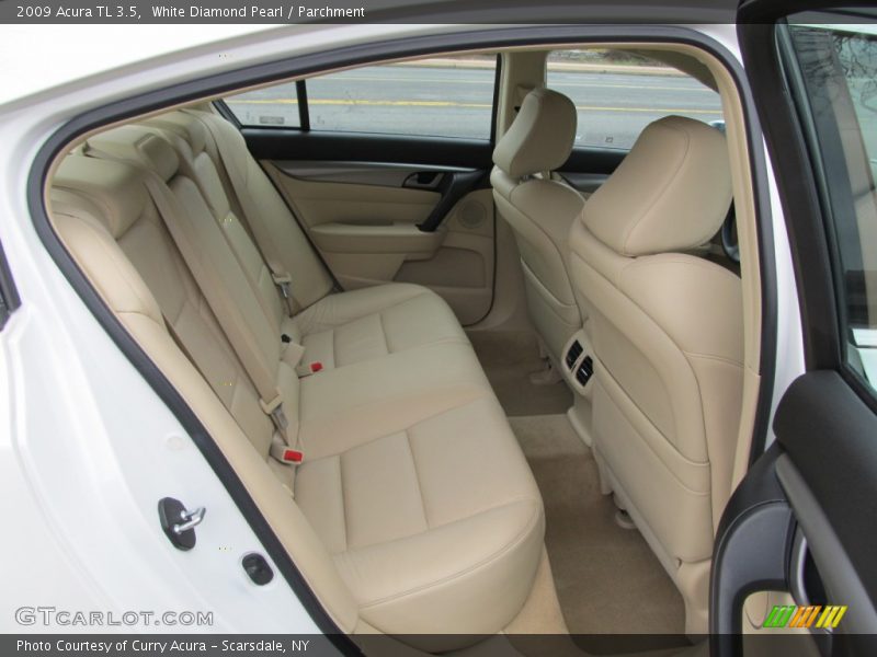 White Diamond Pearl / Parchment 2009 Acura TL 3.5