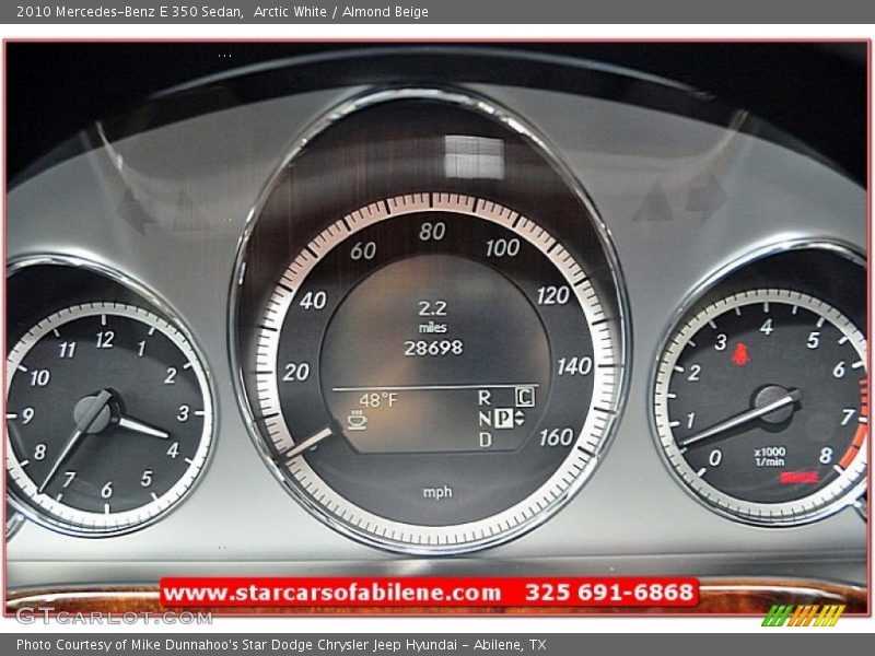 Arctic White / Almond Beige 2010 Mercedes-Benz E 350 Sedan