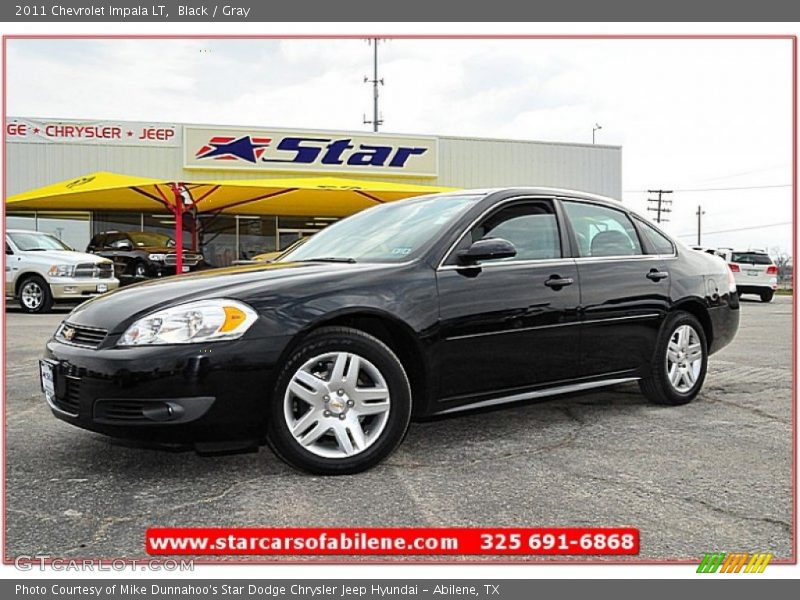 Black / Gray 2011 Chevrolet Impala LT