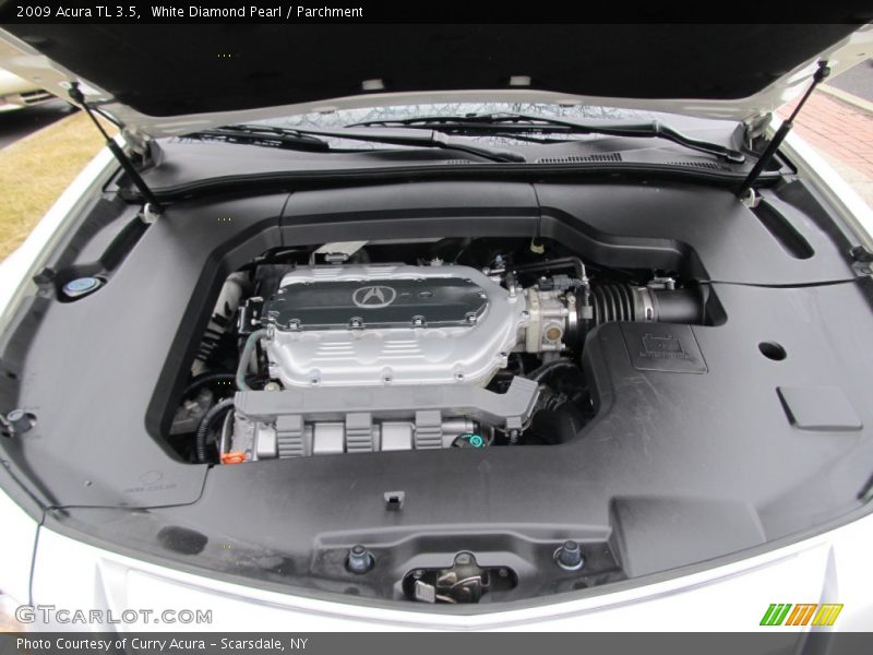 White Diamond Pearl / Parchment 2009 Acura TL 3.5