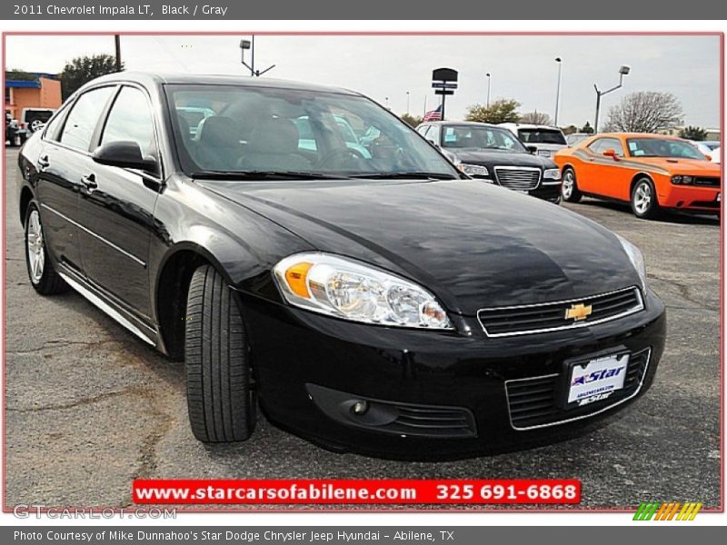 Black / Gray 2011 Chevrolet Impala LT