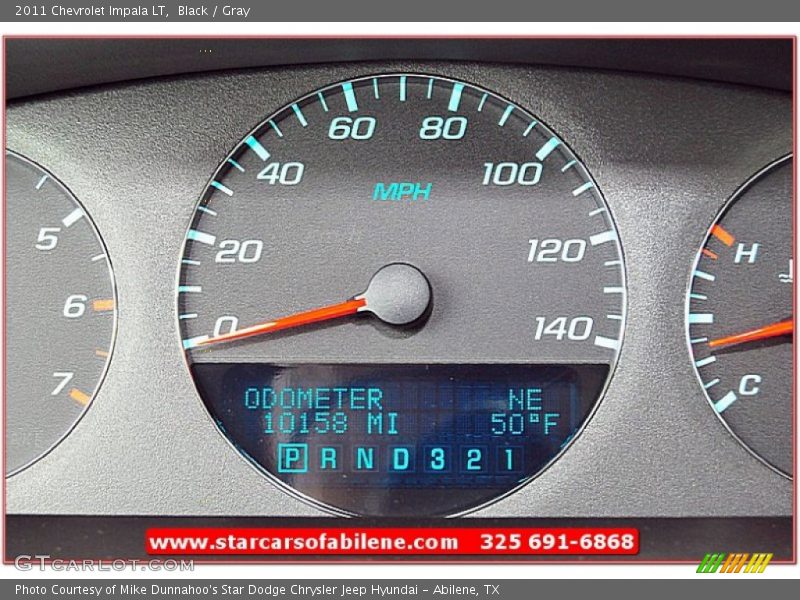 Black / Gray 2011 Chevrolet Impala LT