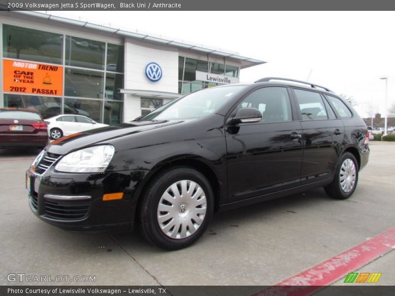 Black Uni / Anthracite 2009 Volkswagen Jetta S SportWagen