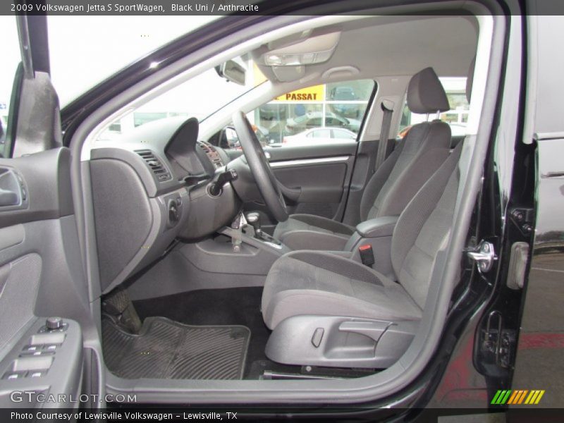  2009 Jetta S SportWagen Anthracite Interior