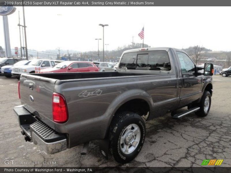 Sterling Grey Metallic / Medium Stone 2009 Ford F250 Super Duty XLT Regular Cab 4x4