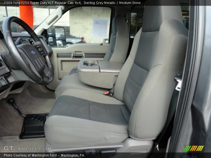 Sterling Grey Metallic / Medium Stone 2009 Ford F250 Super Duty XLT Regular Cab 4x4