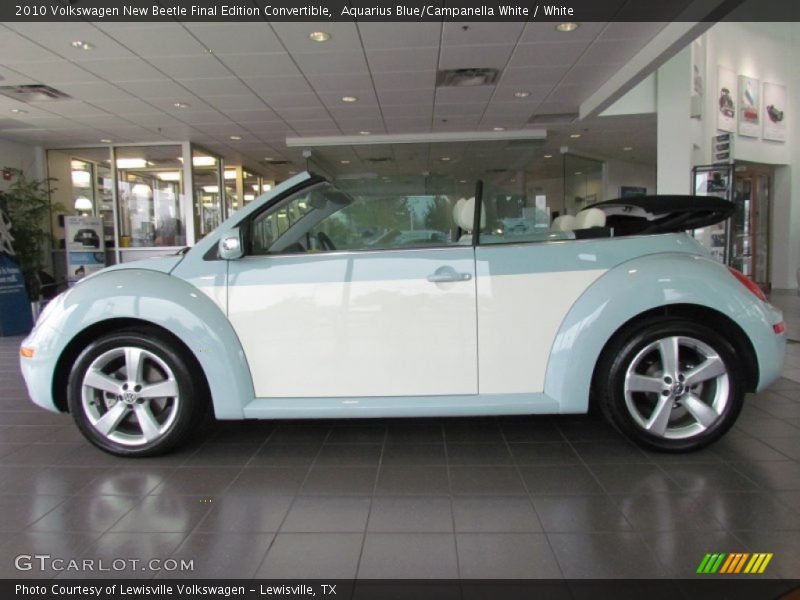  2010 New Beetle Final Edition Convertible Aquarius Blue/Campanella White