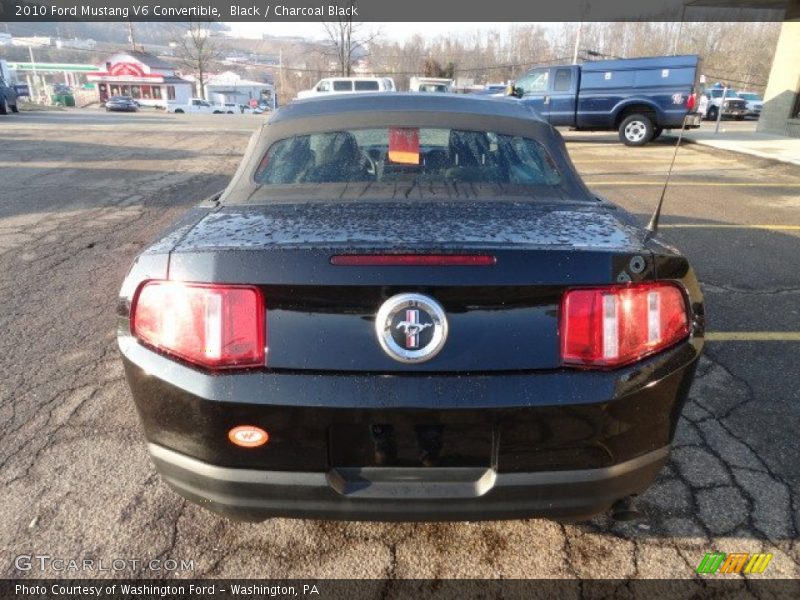 Black / Charcoal Black 2010 Ford Mustang V6 Convertible