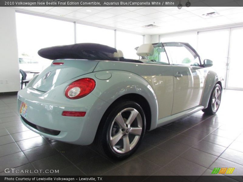 Aquarius Blue/Campanella White / White 2010 Volkswagen New Beetle Final Edition Convertible