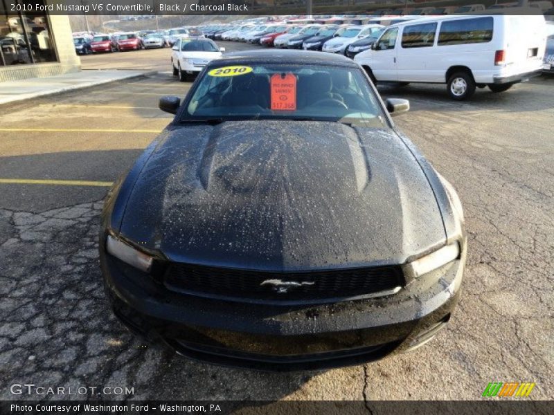 Black / Charcoal Black 2010 Ford Mustang V6 Convertible